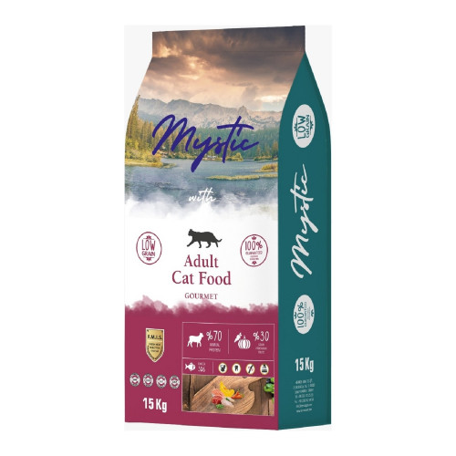 Mystic Az Tahıllı Gurme Yetişkin Kedi Maması 15 kg